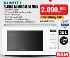 KUMTEL DİJİTAL MİKRODALGA FIRIN